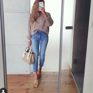 Rachel Zoe brown sweater